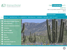 Tablet Screenshot of krizmandental.com